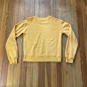 Yellow crew neck sweater, XS, comfy and soft